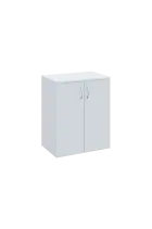 N 2 - 6D2 kancelářská skříň, 2-dveřová, 750x600x400, bílá